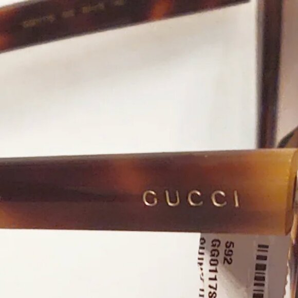 Designer Gucci Oversized Cat Eye Havana Sunglasses - New - Picture 8 of 11